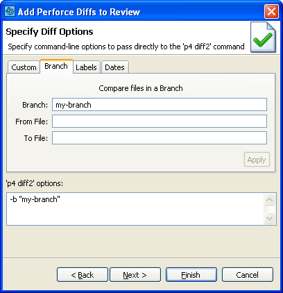 Upload the files in a Branch