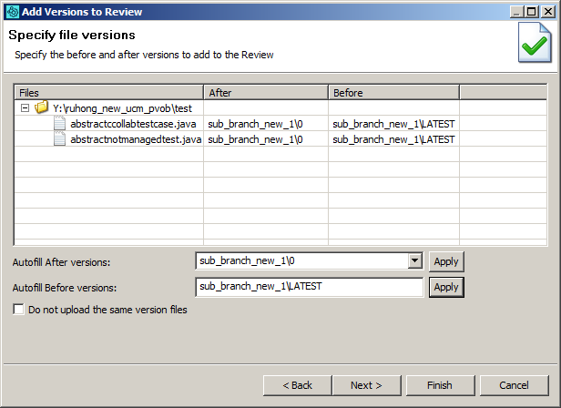 ccollabgui-addversions-clearcase-input-version
