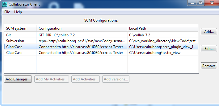 Uploading ClearCase files to a Review