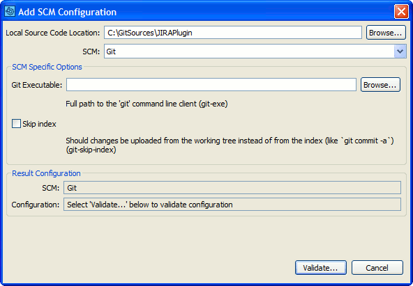 Configure client to work with Git