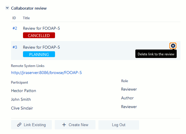 Delinking reviews