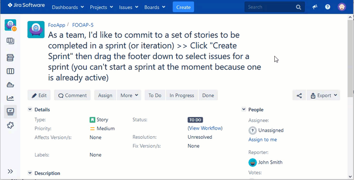 Collaborator reviews in JIRA tickets