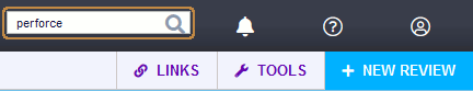 Entering search term in Web User Interface